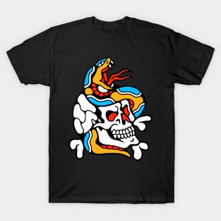 Skull and snake T-Shirt